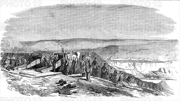 The Allied Troops preparing to silence Inkerman, 1854. Creator: Unknown.