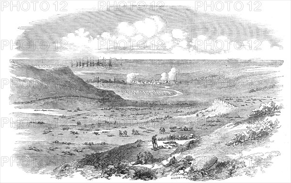 The Field of the Alma, after the Battle, sketched by an officer of the 21st N.B. Fusiliers, 1854. Creator: Unknown.