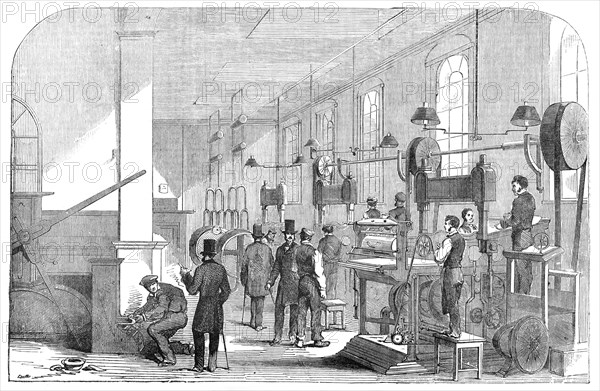 The Bank-Note Printing-Room, at the Bank of England, 1854. Creator: Unknown.