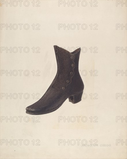 Shoe, c. 1938.