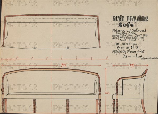 Sofa, c. 1936.