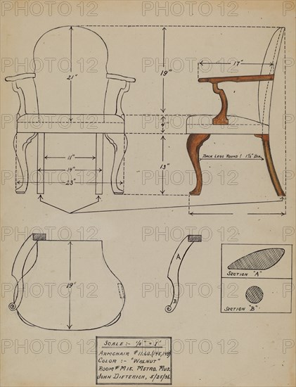 Chair, c. 1936.