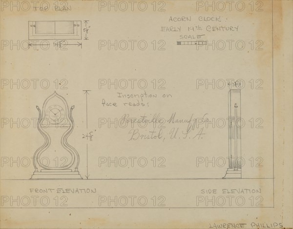 Clock, c. 1936.