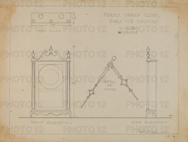 Clock, c. 1936.