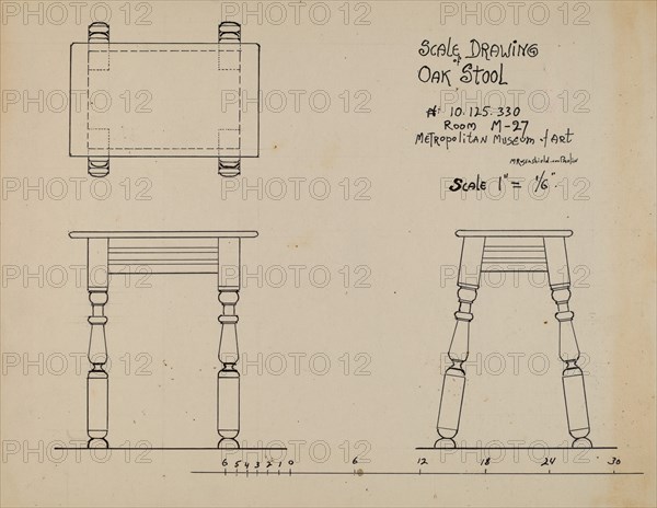 Stool, c. 1936.