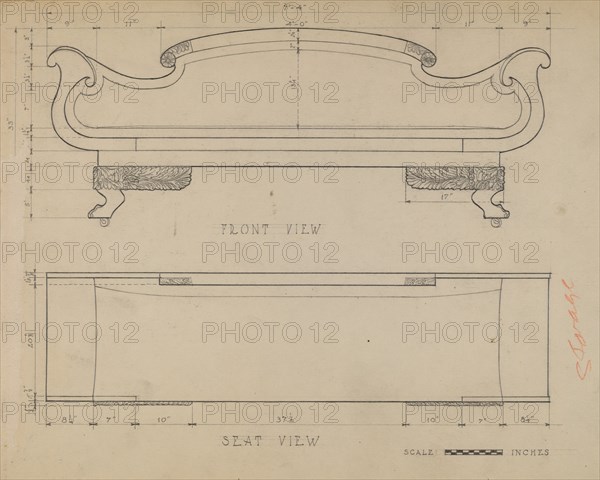 Sofa, 1935/1942.