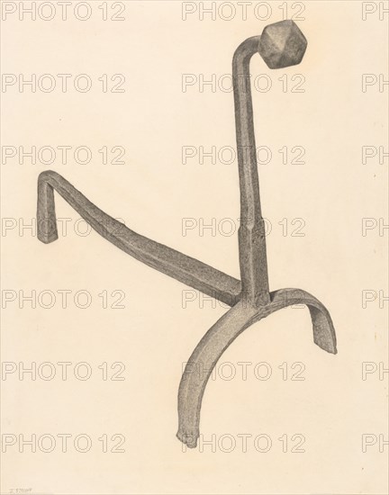 Andiron, c. 1938.