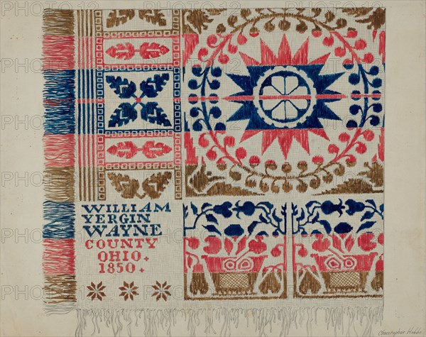 Coverlet, c. 1936.