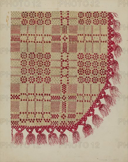 Coverlet, c. 1940.