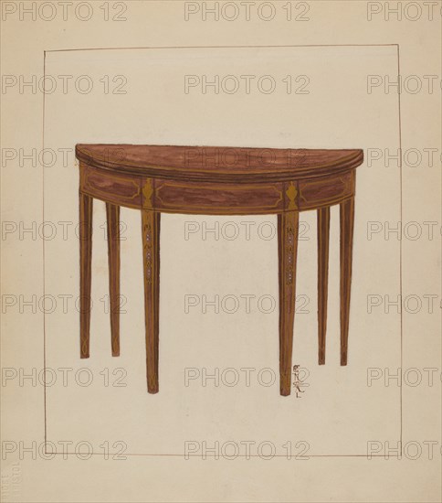 Card Table, c. 1936.