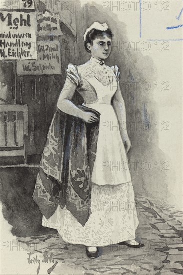 Dienstmadchen, 1893.