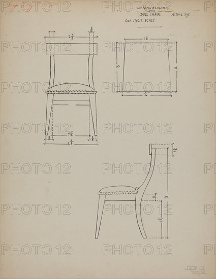 Doll Chair, c. 1936.