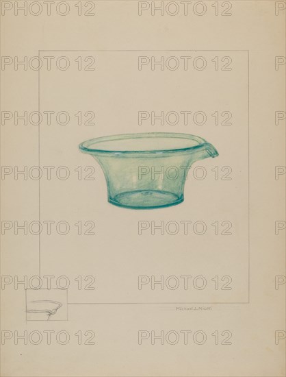 Glass Dish, c. 1937.