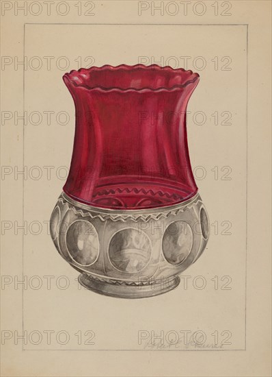 Glass Vase, c. 1937.