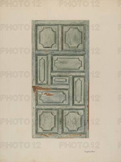 Panel Door, c. 1939.