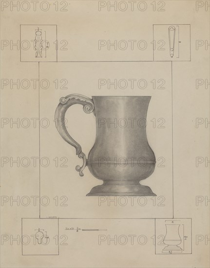 Pewter Mug, c. 1937.