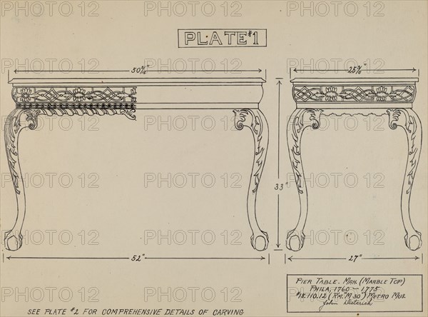 Pier Table, c. 1936.