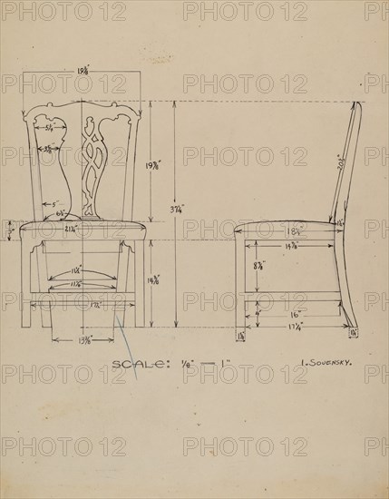 Side Chair, c. 1936.