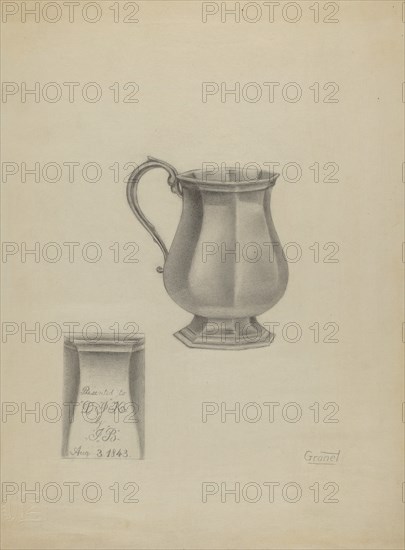 Silver Mug, c. 1936.