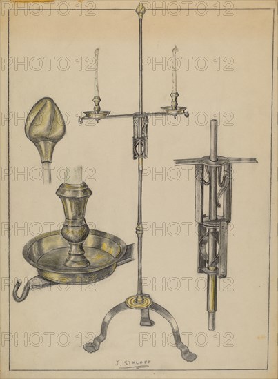 Candlestand, c. 1936.