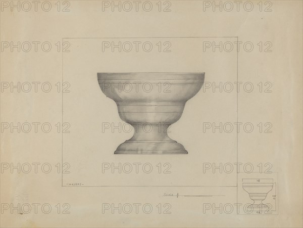 Pewter Bowl, c. 1936.