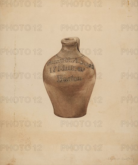 Pottery Jug, c. 1940.