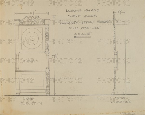 Shelf Clock, c. 1936.