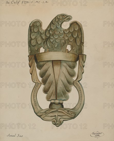 Door Knocker, c. 1936.