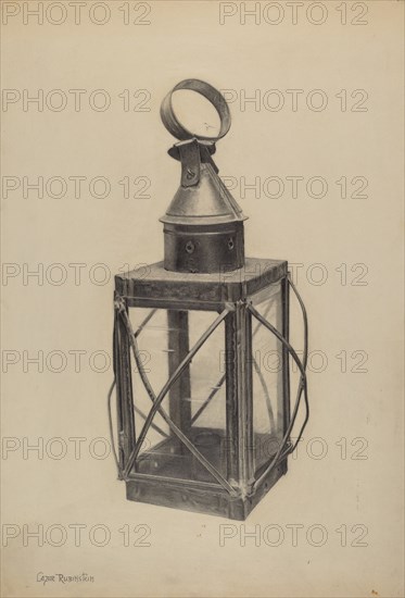 Hand Lantern, c. 1938.