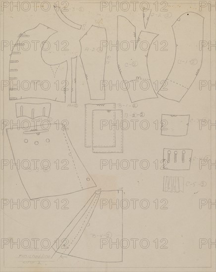 Suit Pattern, c. 1938.