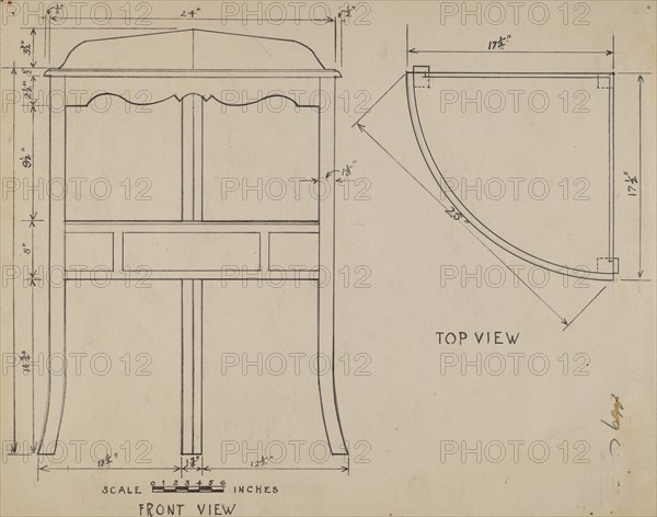 Wash Stand, 1935/1942.