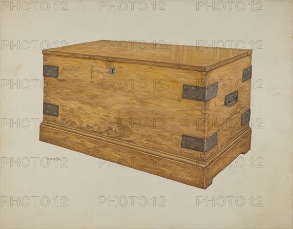 Wooden Chest, c. 1939.