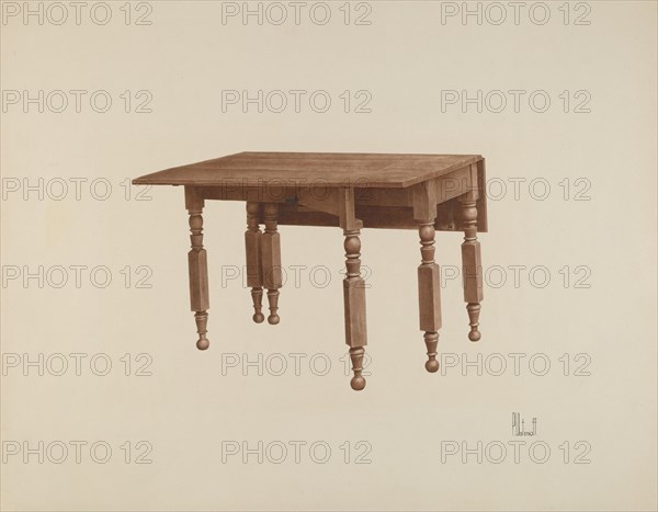 Gateleg Table, c. 1942.