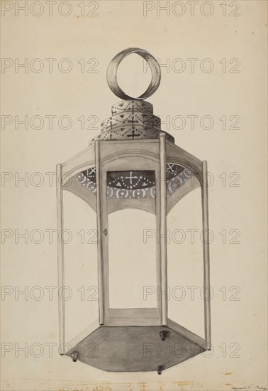Metal Lantern, c. 1936.