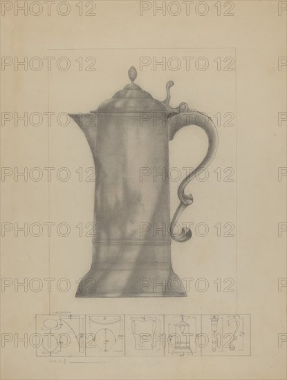 Pewter Flagon, c. 1936.