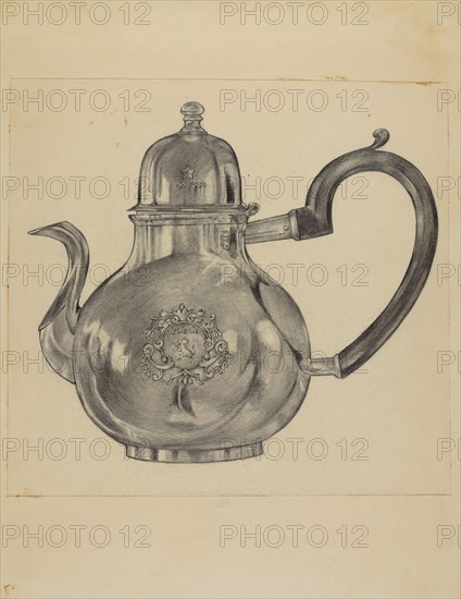 Silver Teapot, c. 1936.