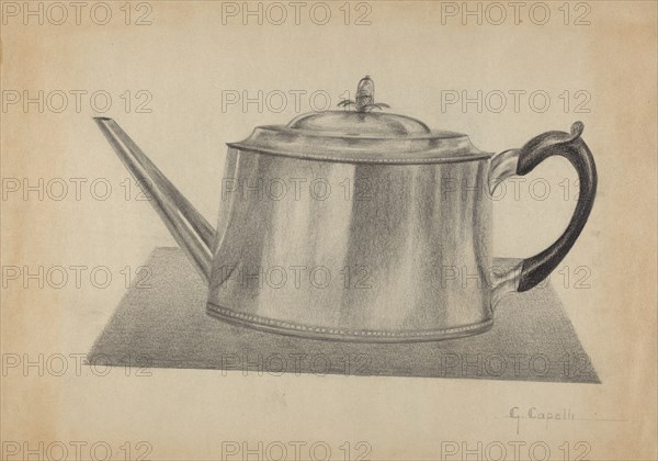 Silver Teapot, c. 1936.