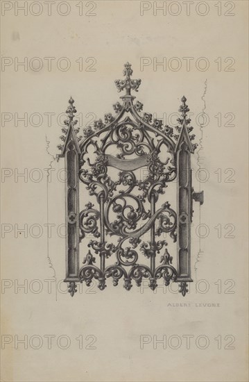 Cast Iron Gate, c. 1937.