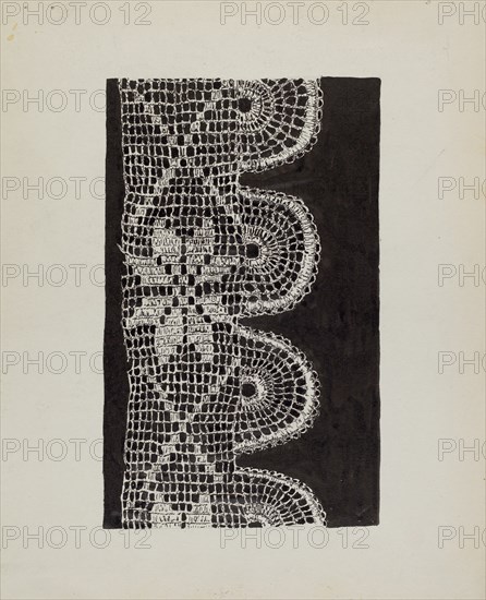 Crocheted Lace, c. 1936.