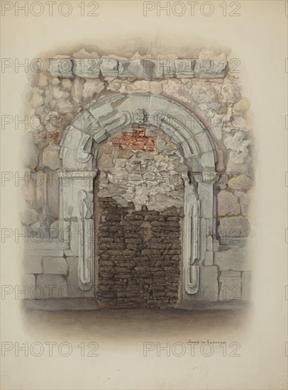 Doorway, Stone, c. 1940.