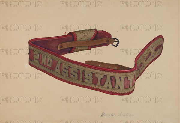 Fireman's Belt, c. 1940.