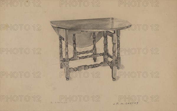 Gate-leg Table, c. 1936.