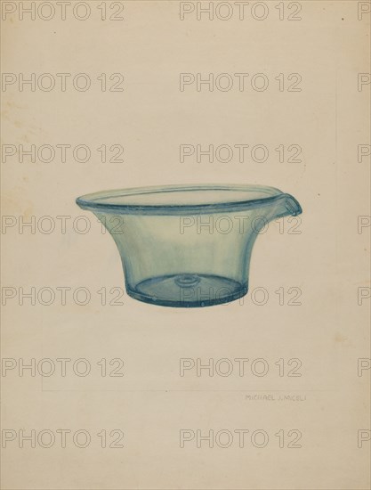 Glass Milk Pan, c. 1937.