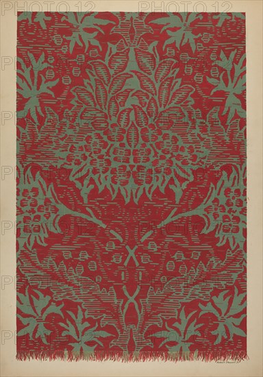 Ingrain Carpet, c. 1936.