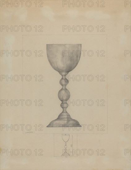 Pewter Chalice, c. 1937.