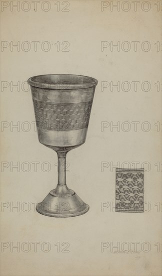 Pewter Chalice, c. 1940.