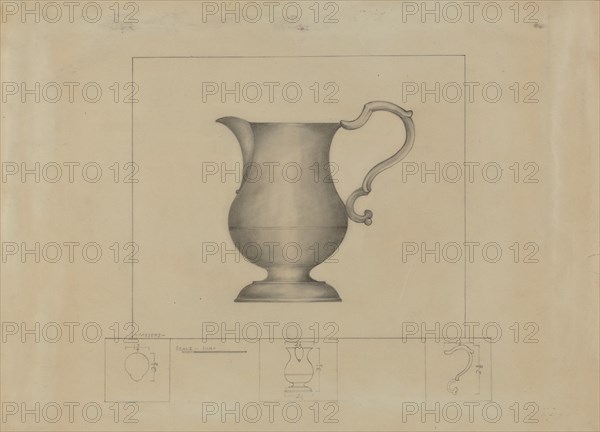 Pewter Creamer, c. 1937.