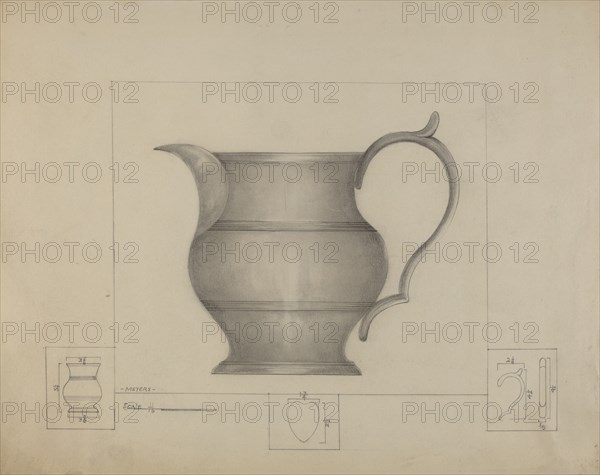 Pewter Pitcher, c. 1936.