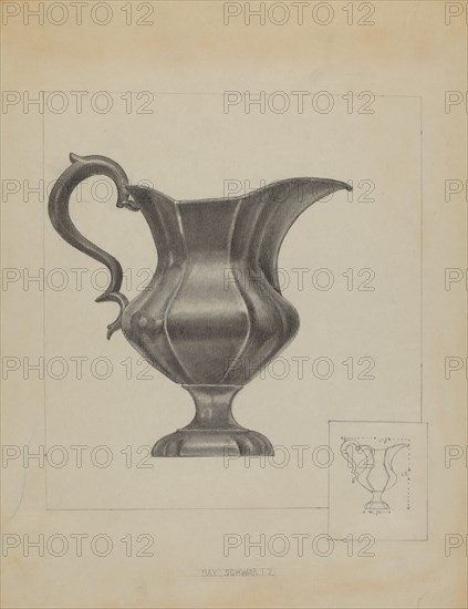 Pewter Pitcher, c. 1936.