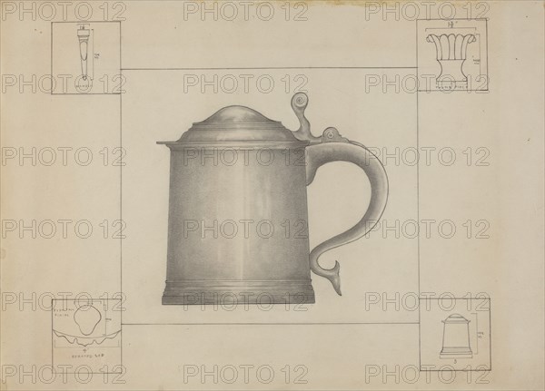 Pewter Tankard, c. 1936.